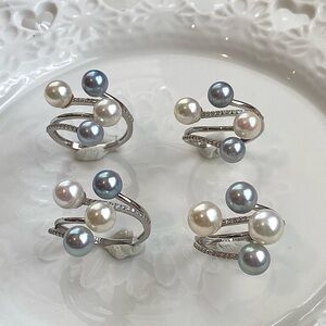 R11-High Quality S925 Akoya Pearl Ring
